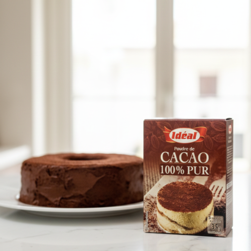 Idéal 100% Pure Cocoa Powder, 5 sachets ||إديال بودرة الكاكاو الممتازة