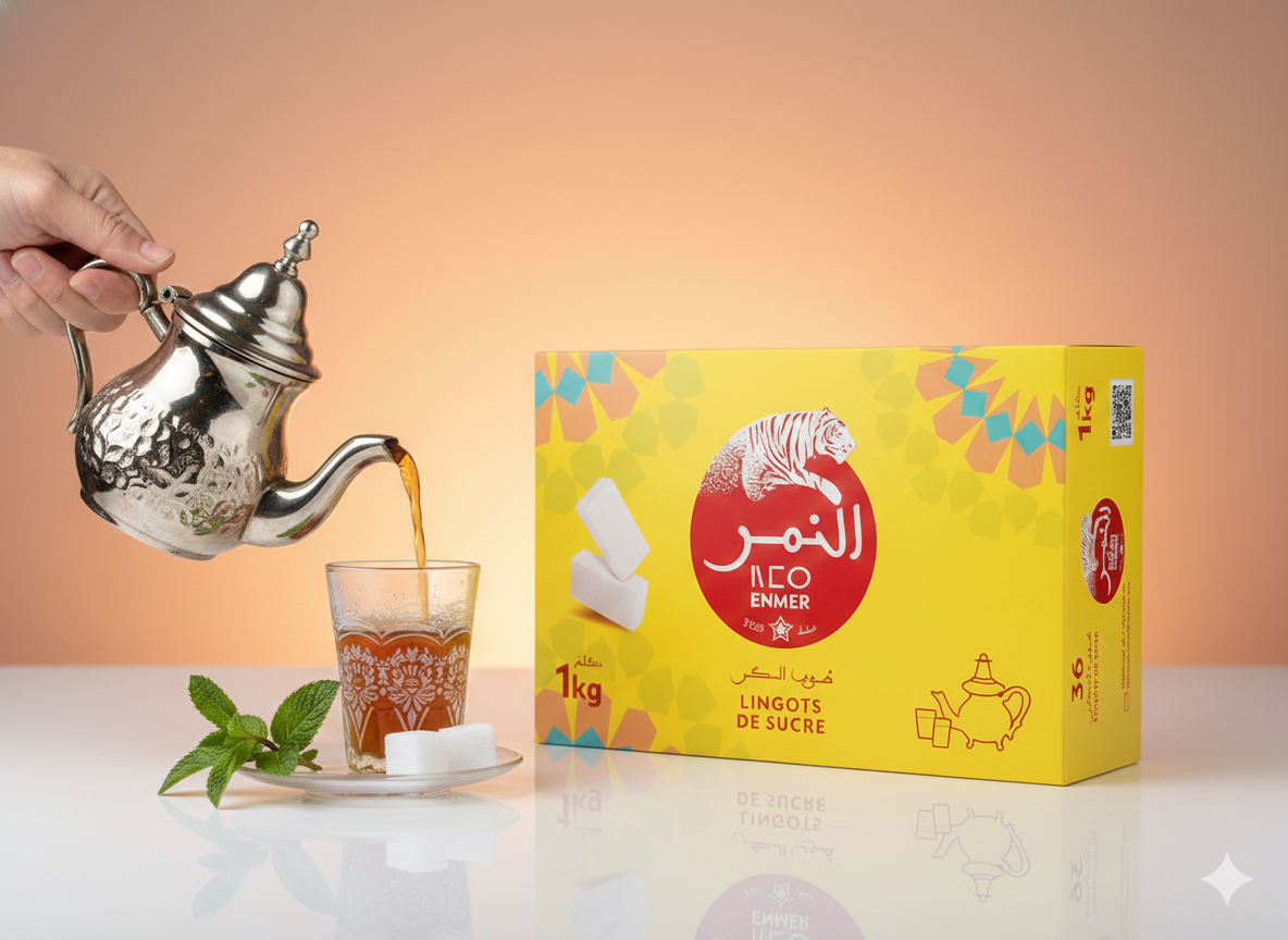 Moroccan sugar ENMER ||  1 Kg سكر نمر مقارط