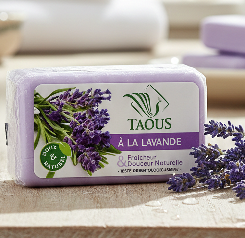 Taous Lavender Soap || صابون طاووس بالخزامى