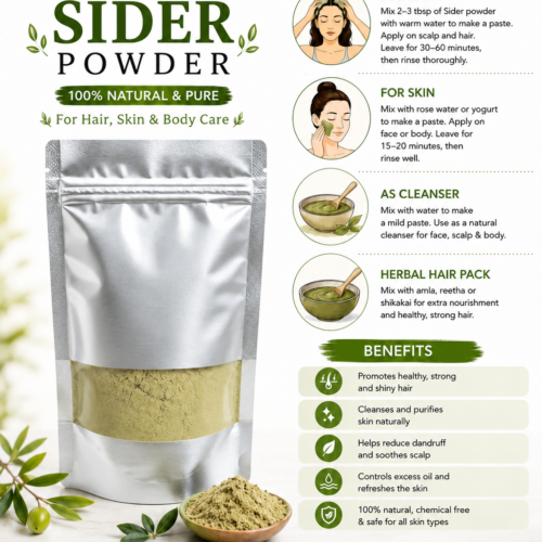 Sidr Powder – Natural Hair Cleanser & Care
